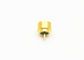 Male SMPM RF Connector Full Detent Straight Solder In Hermetic Gold Wire Bonding