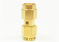 50Ω Brass Gold Plated SMA RF Adapter Beryllium Bronze Contacts