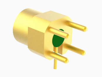 작은 SMP /SSMP 시리즈 남자 직각 표면 부착 코바르 핀 PCB 땜납 알에프 커넥터