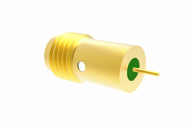 SMA Hermetically Sealed Bulkhead Female RF Connector With Microstrip