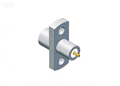 Stainless Steel SMP RF Connector Male Flange Mount Limited Detent 18GHz 50 Ohm