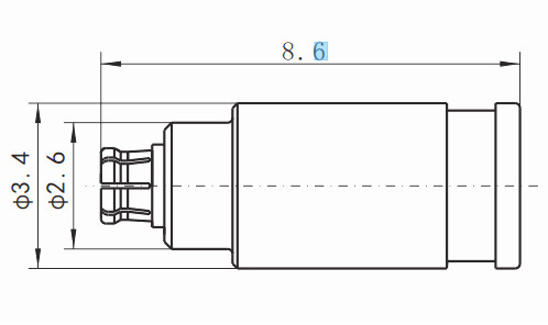 Female Brass Housing RF Load Termination 0.5W CSMP