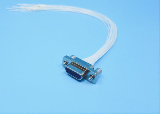 J30J Series Rectangular Connector 15pins Male Plug Outer Conductor With Nickel Plating Center Conductor With Gold Plating Used For Communication, Radar