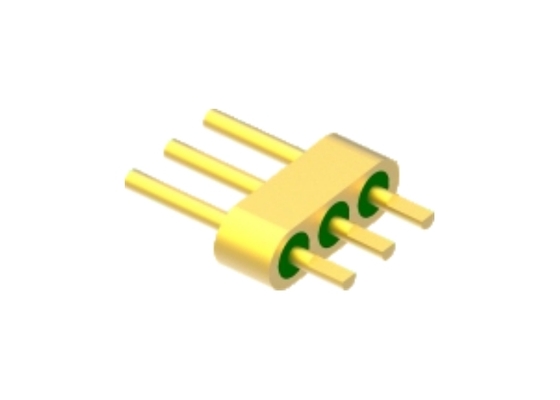 3 Pins Hermetic DC Multi Pin Header Connector Gold Wire Bonding Surface MC-1412-JH