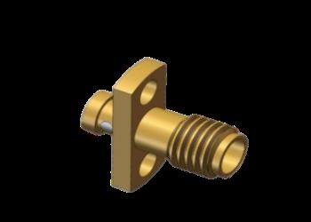 18GHz 50Ω SSMA Female Mini SMA Jack 2 Hole Flange Mount RF Coaxial Cable Connector Mating for CXN3506 Flexible Cable