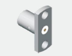 Stainless Steel SMP Male Half Detent Planel Mount SMP Plug 2 Hole Flange Mount Limited Detent Frequency Up To 18GHz