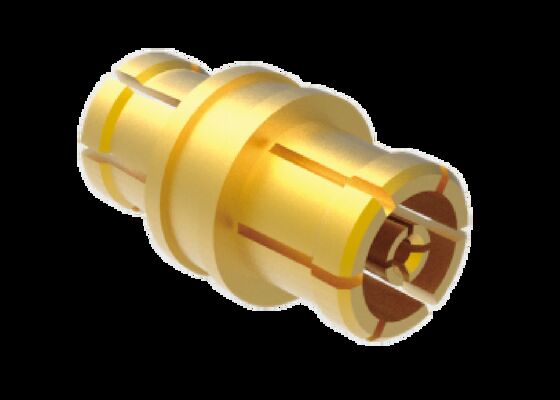 50Ω 40GHz SMPM Jack to Jack Adapter Aerospace RF Connectors with Low Insertion Loss