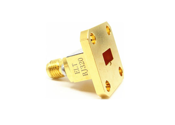 26.4GHz~40GHz WR28 BJ320 K 2.92mm Female End Launch Waveguide To Coax Adapter K/BJ320-KF1