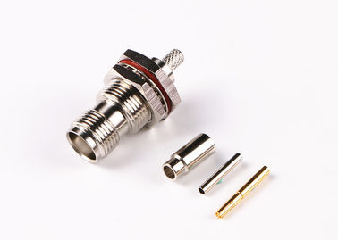 Male Plug Straight TNC RF Connector Brass / BeCu Contact Material TNC-JY3