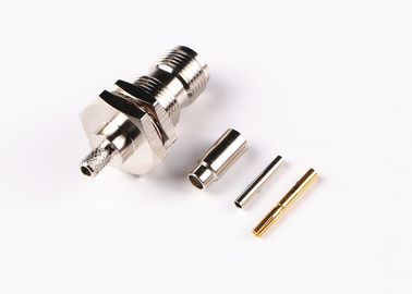 Male Plug Straight TNC RF Connector Brass / BeCu Contact Material TNC-JY3