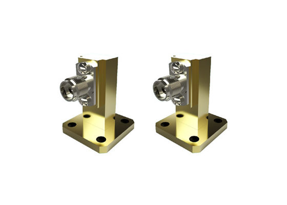 WR28 BJ320 To K 2.92mm Female Right Angle High Power Waveguide To Coax Adapter K/BJ320-KFP1