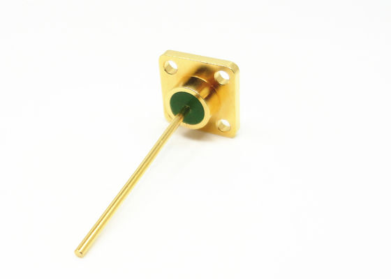 4 Holes Flange Glass To Metal Seal Connectors 1 Pin With High Stability JMC-1557