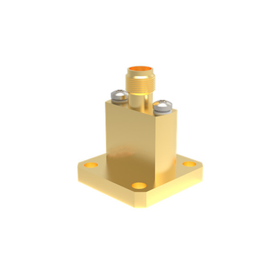 WR42 BJ220 ~ K2.92mm 여성 끝 발사 파도 안내자 코엑스 어댑터 17.6GHz ~ 26.7GHz K / BJ220-KFE7