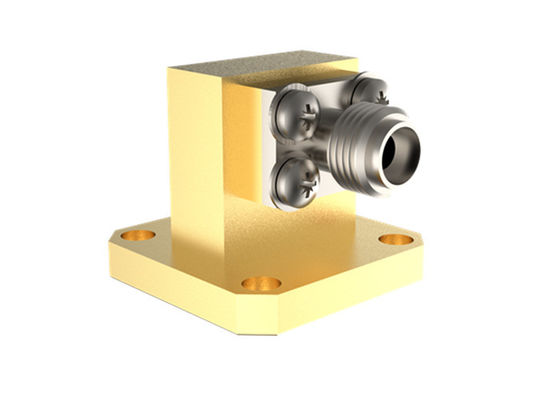 11.9GHz~18GHz WR62 로 SMA 여성 오른쪽 각 파도 안내자 로 코엑스 어댑터 SMA/BJ140-KF15