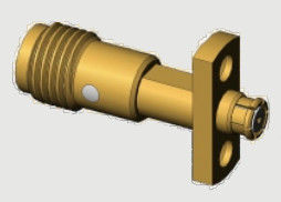 2 홀 플랜지 마운트 SMA 여성 / 잭에서 SMP 여성 / 잭 어댑터 최대 18GHz