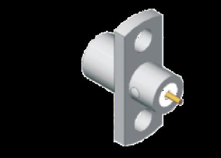 스테인리스 스틸 SMP 수컷 하프 디텐트 패널 마운트 SMP 플러그 2홀 플랜지 마운트 제한된 디텐트 주파수 최대 18GHz