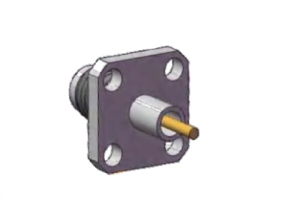 40GHz 2.92mm RF 커넥터 암형 4홀 플랜지 패널 마운트 매칭 핀 직경 0.051인치(1.3mm) 플랜지 홀 간격 0.339인치(8.6mm)