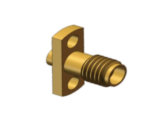.086 케이블용 50Ω 18GHz SSMA 수 미니 SMA 플랜지 실장 RF 동축 커넥터 케이블 결합, RG405