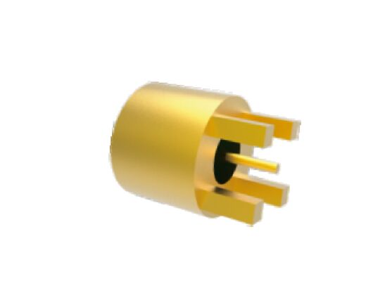 50Ω 40GHz 헤르메틱히 밀폐된 코바 알로이 셸 4 다리 PCB 용접기 항공 우주 RF 커넥터용 구멍 연결 장치