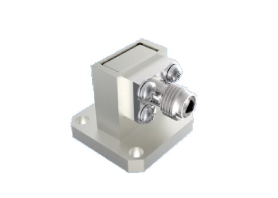 BJ320/WR 28 2.92mm K 타입 어댑터로 파도 안내 26.4GHz~38GHz 직각 항공 우주 RF 커넥터