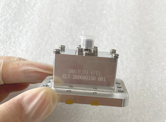 도파관 포트 WR112(BJ84)가 있는 동축 어댑터 도파관 - SMA 암 어댑터 엔드 발사 주파수 6.57GHz~9.99GHz