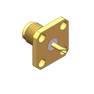 50Ω 임피던스 금은 미니 사이즈 좋은 대역폭 SMA 알에프 커넥터를 도금처리했습니다