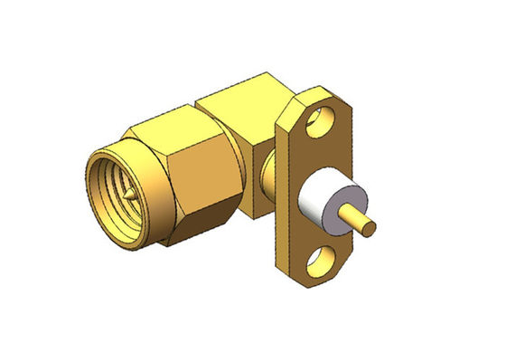 플랜지는 남자 안테나 2 홀 SMA 알에프 커넥터를 탑재합니다