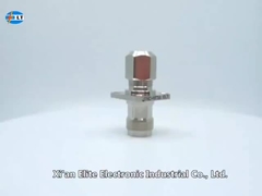 SFF-50-1.5-1/SYV-50-2-1 케이블을 위한 TNC 직선 여성 4홀 플랜지 RF 코아시얼 커넥터