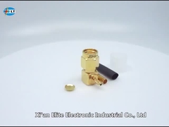 50Ohm SMA 남성 오른쪽 각 RF 동축 연결 장치 SMA 케이블